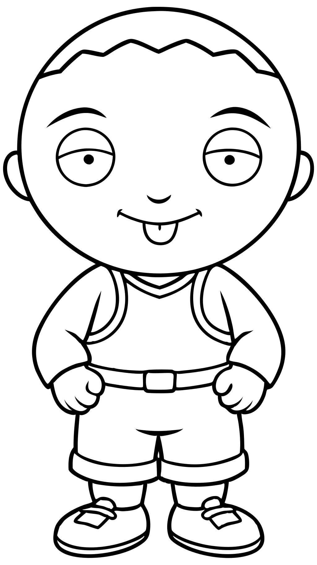 coloriages de Stewie de Family Guy